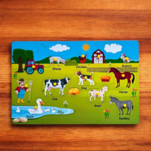 Farm Animals Peg Puzzle