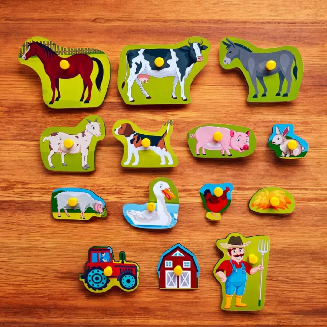 Farm Animals Peg Puzzle - Image 3