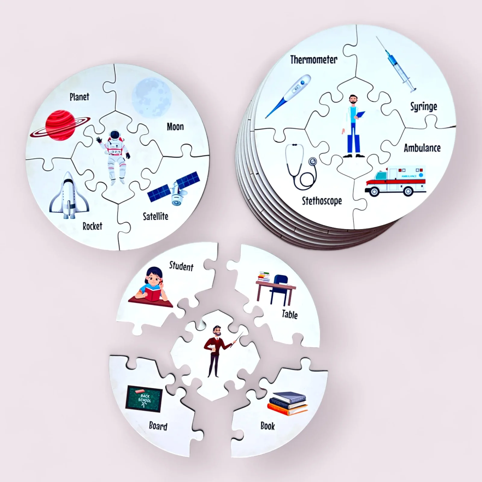 Professions - 5 Piece Connections Puzzle - Image 2