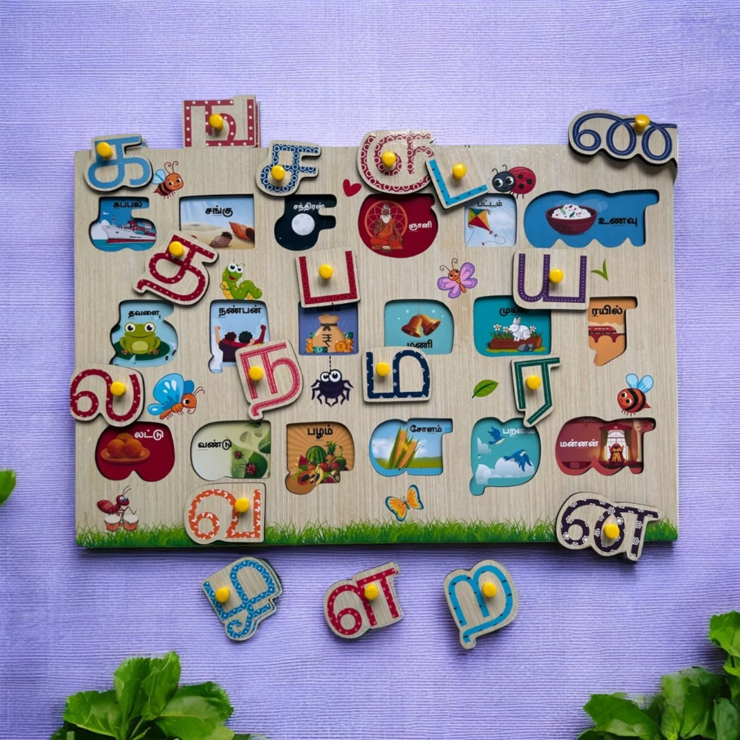 Tamil Consonants Peg Puzzle - Image 2