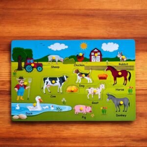 Farm Animals Peg Puzzle