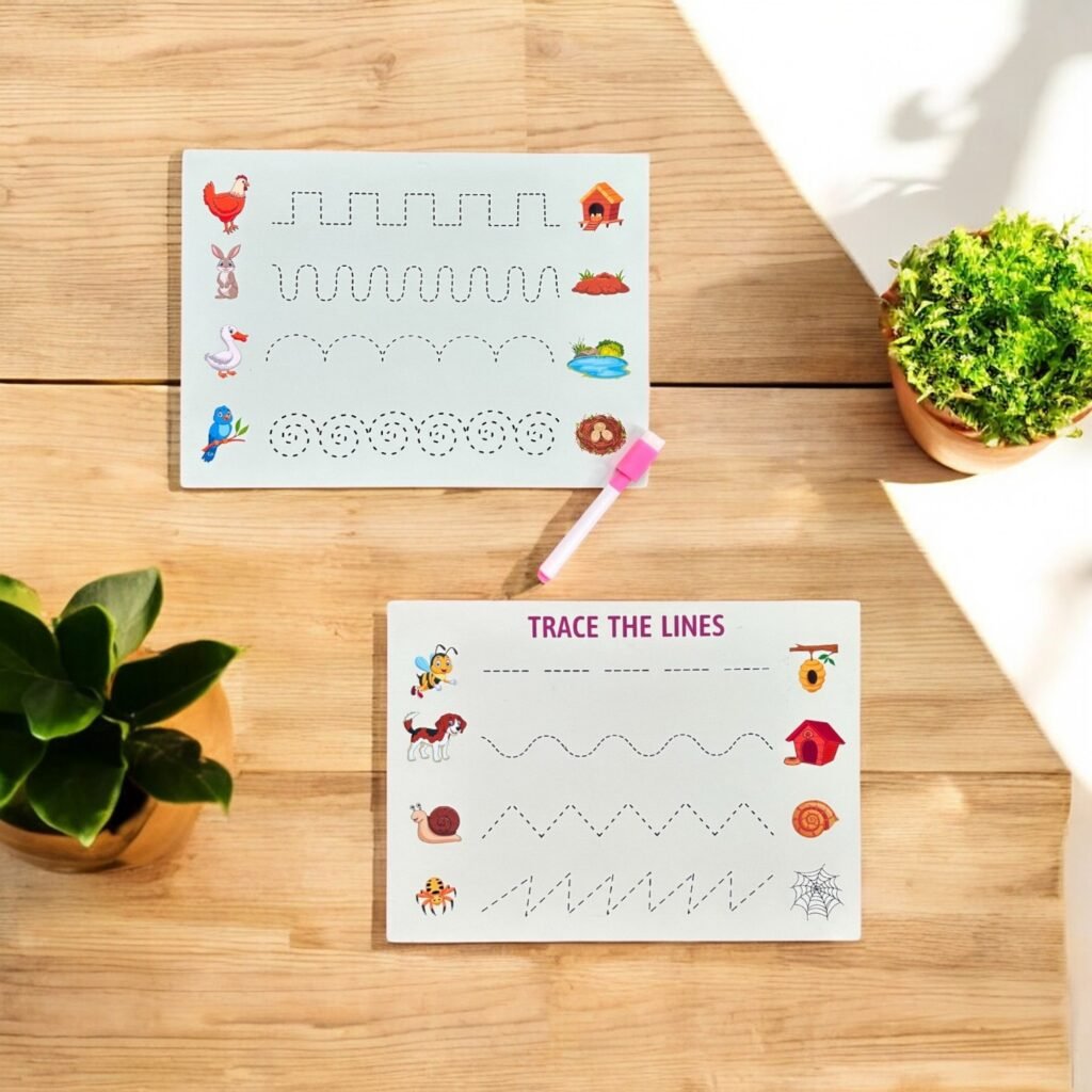 Pre-Writing Patterns Wipe and Clean Tracing Board - handsonkit.com