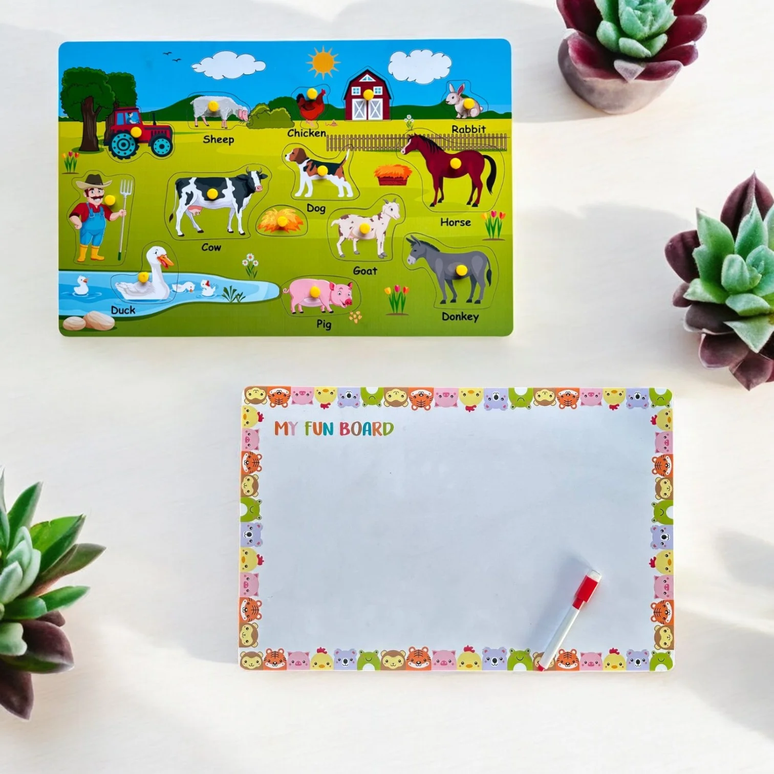 Farm Animals Peg Puzzle - Image 4