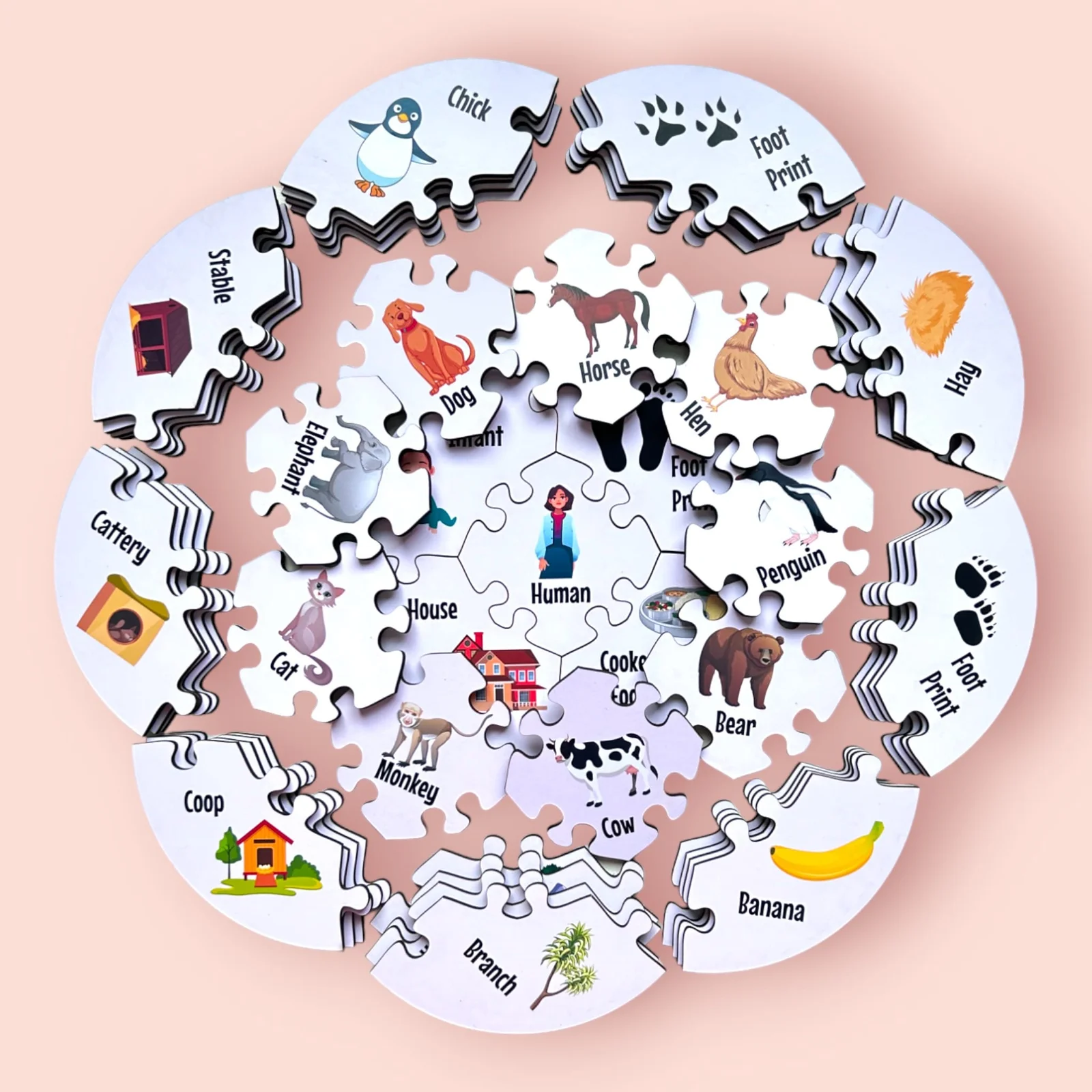 Creatures - 5 piece Connections Puzzle - Image 7